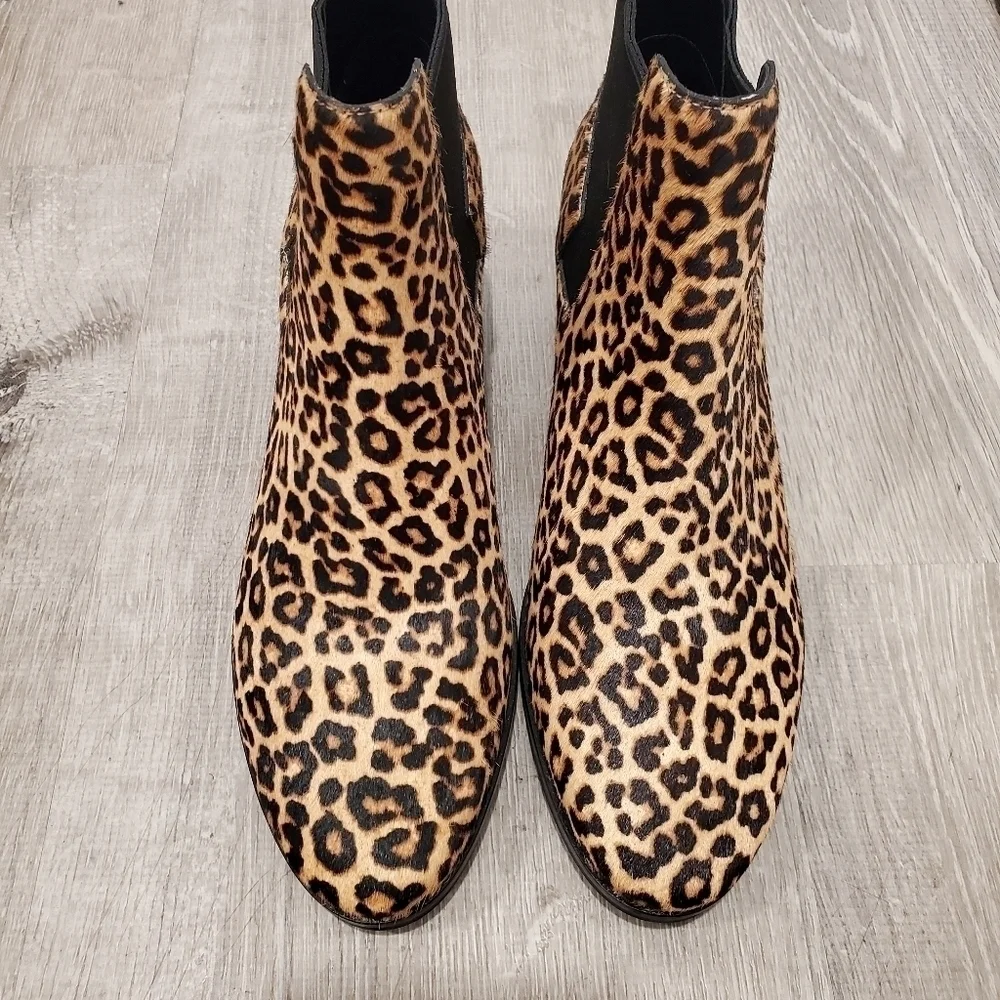 NEW Cole Haan Gia Animal Print Ankle Boots